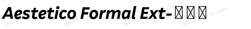 Aestetico Formal Ext字体转换